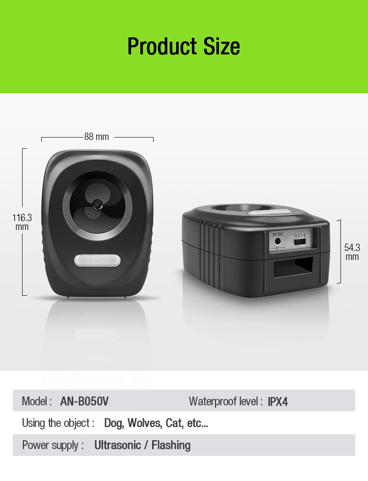 Aosion Outdoor Motion Active Battery Cat Repeller ANB050P