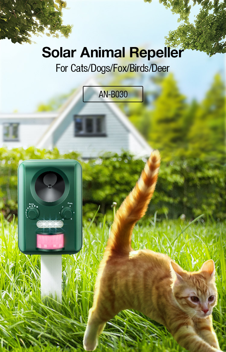 Best Selling Outdoor Ultrasonic Solar Cat dog Repeller