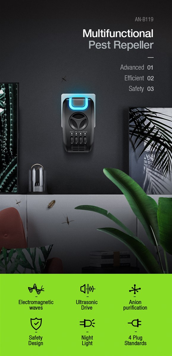 Aosion Indoor Multitech Insect and Pest Repeller ANB119