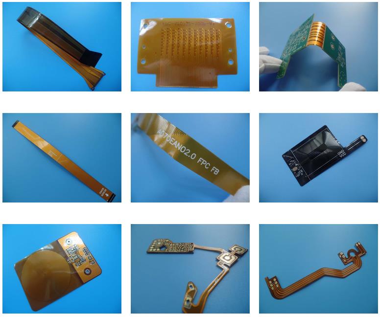 Flexible Printed Circuit Board FPC Built on Polyimide Film with Double Layer Structure