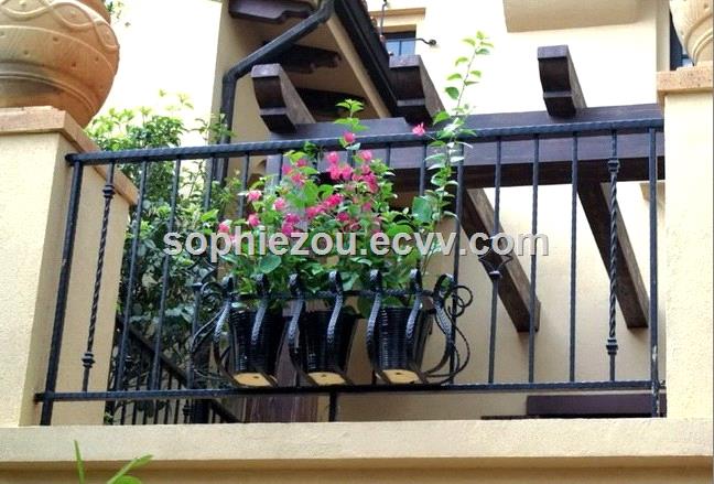Chinese High Quality Wrought Iron Railing Ebr107 Simple Wrought