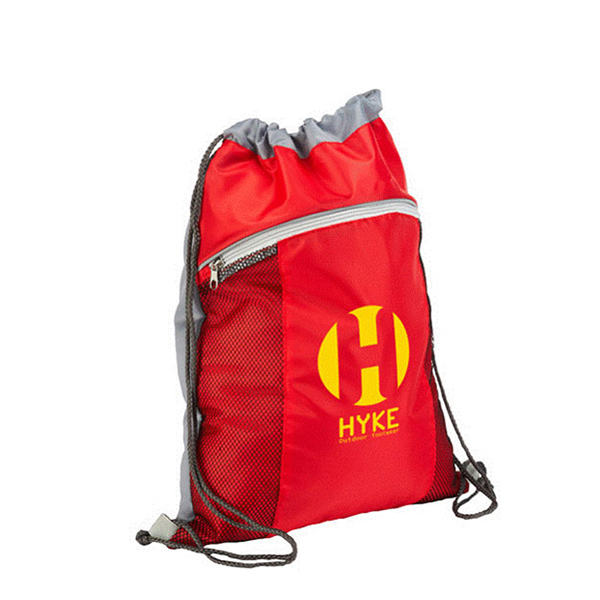 Drawstring Backpack with 190T Polyester Cotton or 80g Non Woven Material light weightCustom logo printed