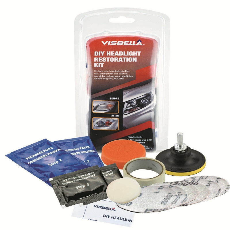 Visbella DIY Headlight Headlamp Restoration Kit Car Care