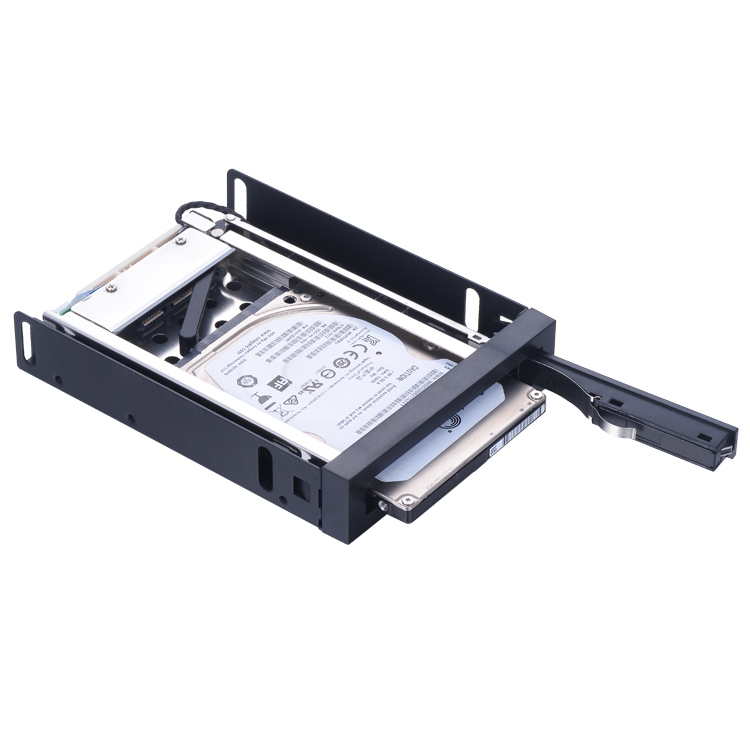 25in SATA HDDSSD drive case Hot swap Trayless Internal Mobile Rack
