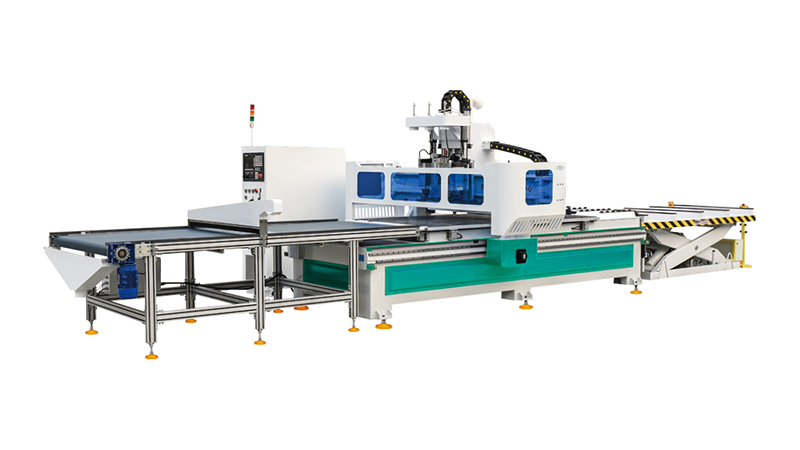 3 Axis Woodworking CNC Router and Engraver Machine Center with Automatic Loading and Unloading System