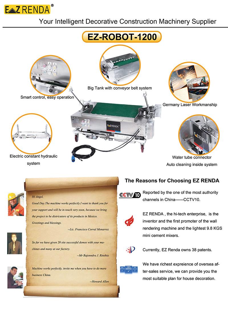 auto rendering machine big tank wall plastering concrete machine construction equipment