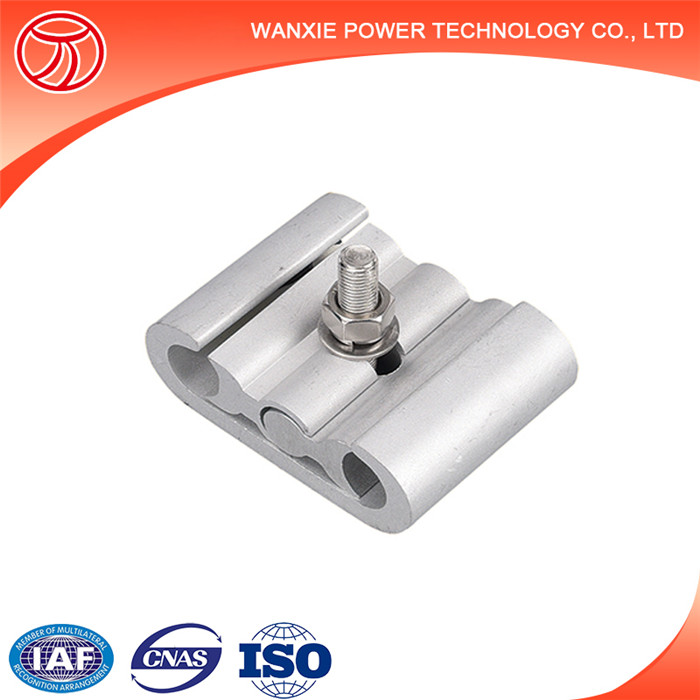 Wanxie hot sell C type metal clamp wire connection clip over head insulated wire clamp