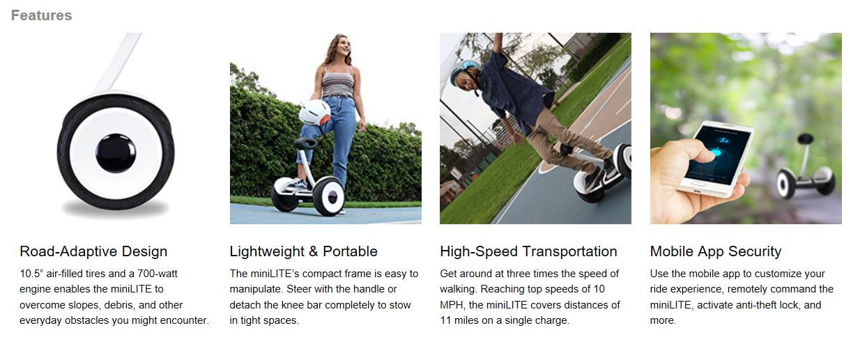 Xiaomi Mini Pro 10 inch self balancing segway scooter