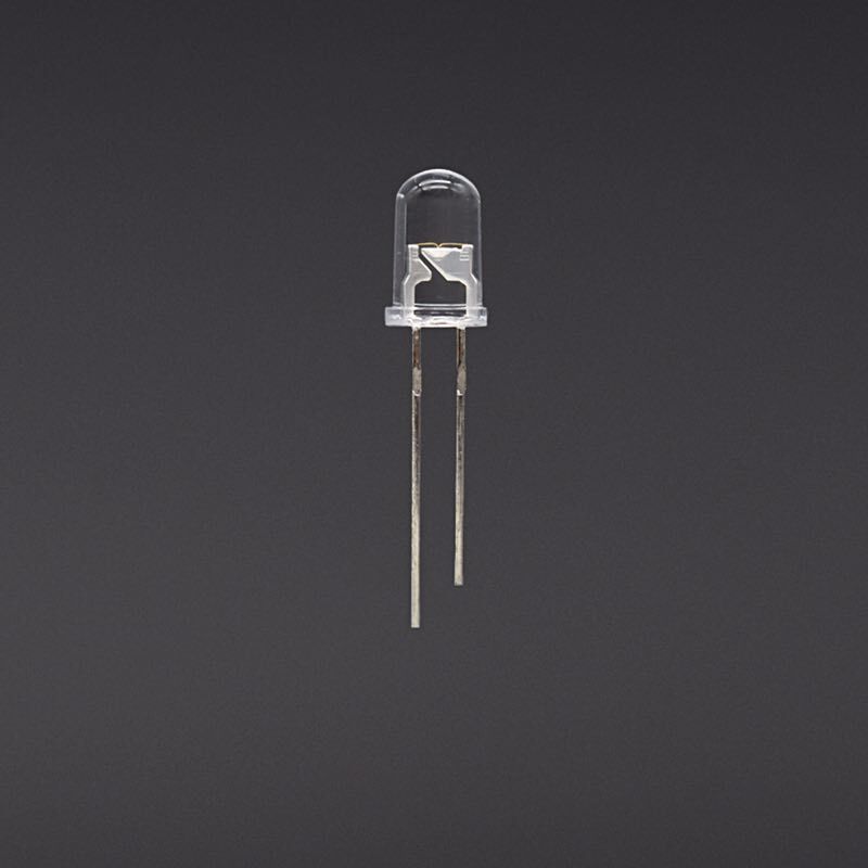 5MM round red green blue through hole LED