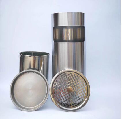 Commercial lobby standing ashtray binStainless steel Waste cansGarbage Bin