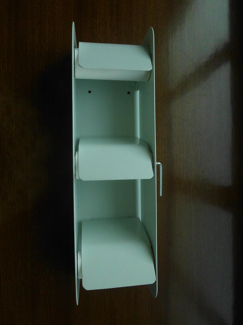 Wall Mounted Jumbo Roll Tissue Dispenser Triple Jumbo Toilet Paper Holder