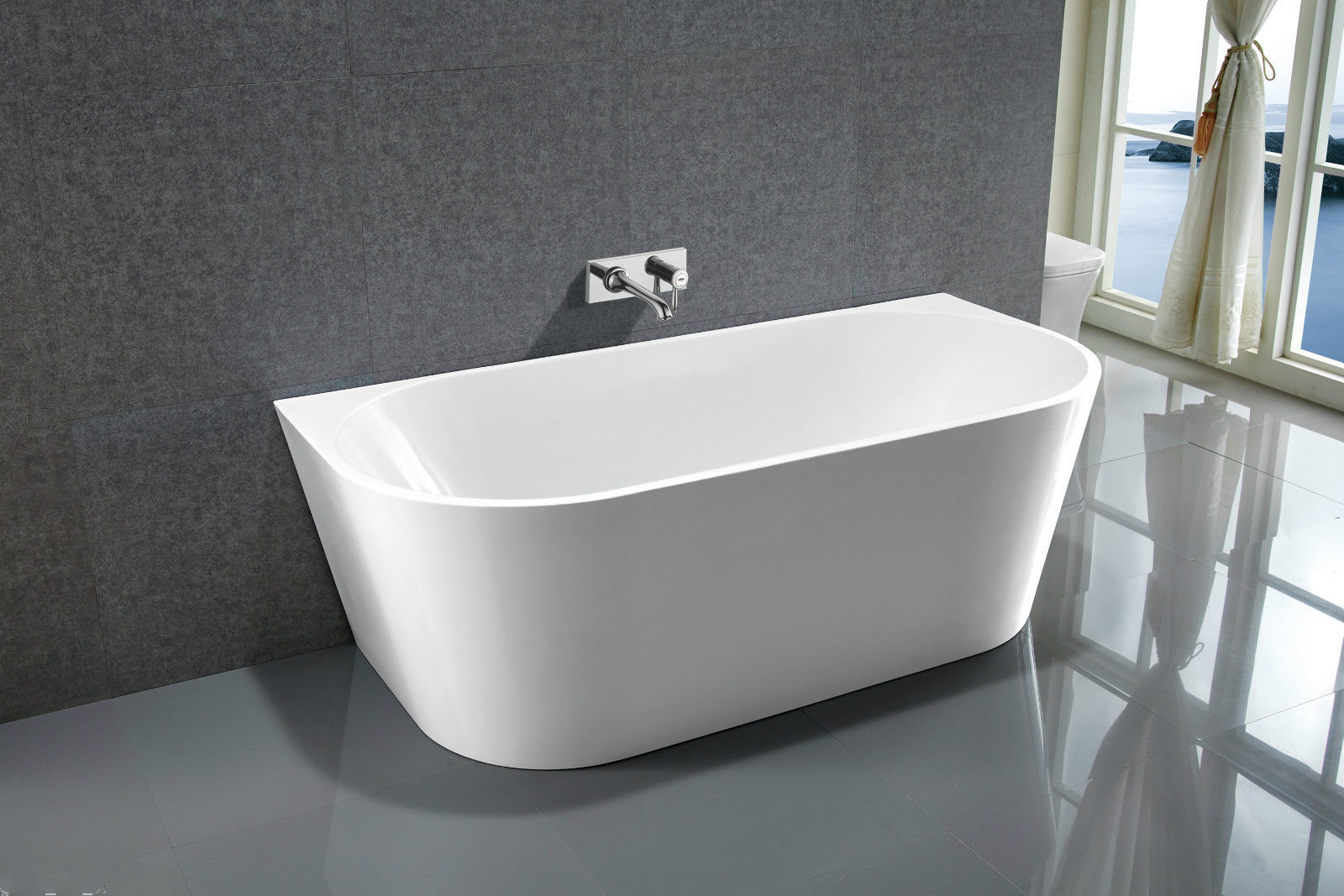 Stand Alone Simple Acrylic bathtub