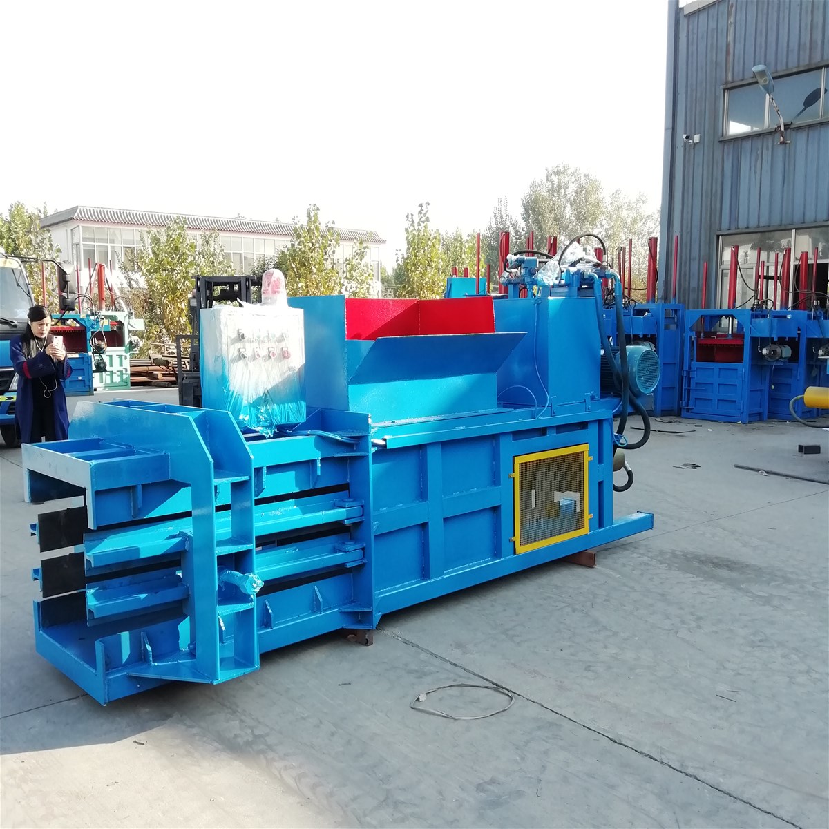 hydraulic cardboard waste pet recycling plastic jewel tobacco leaf press autefa cotton baling baler machine