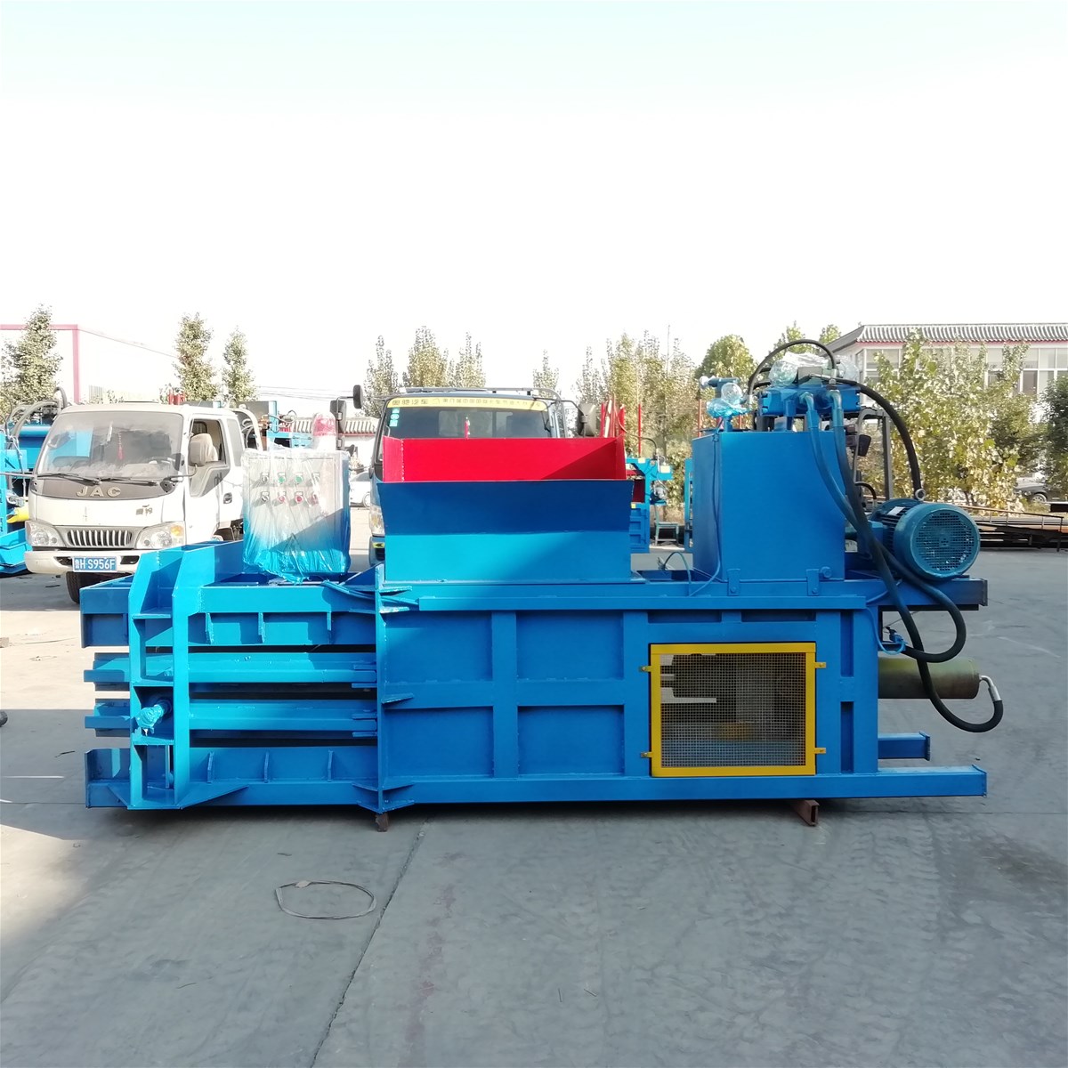 hydraulic cardboard waste pet recycling plastic jewel tobacco leaf press autefa cotton baling baler machine