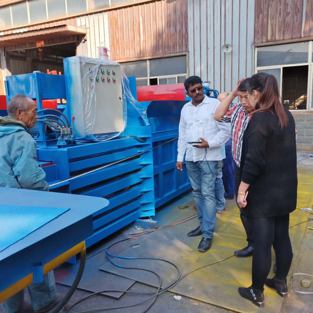 hydraulic cardboard waste pet recycling plastic jewel tobacco leaf press autefa cotton baling baler machine