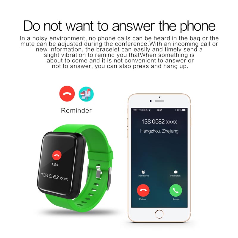 Fitness Tracker Sport Bracelet Watch Waterproof Bracelet Watch 13 IPS HD Color Screen