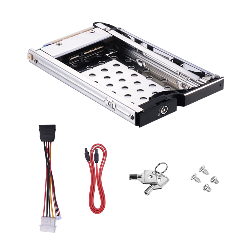 Aluminum 25in SATA Bracket trayless hot swap mobile rack