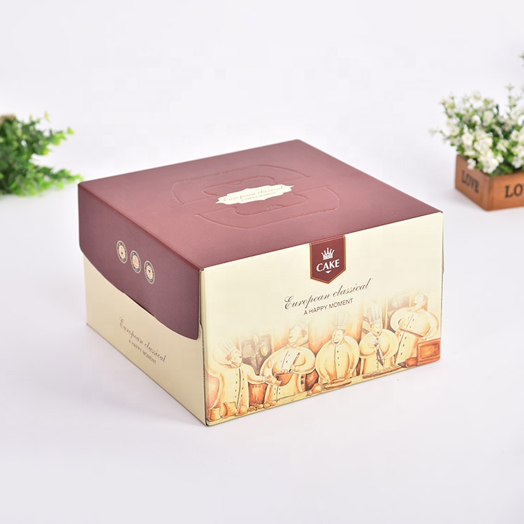 Custom PET transparent cake gift packaging box