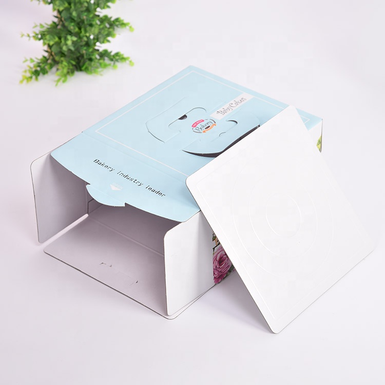 Custom PET transparent cake gift packaging box