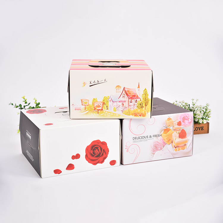 Custom PET transparent cake gift packaging box