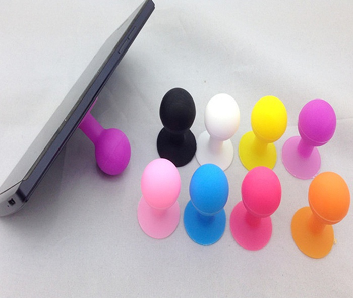 Octopus spherical mobile phone support lazy smart phone holder small suction cup silicone sucker