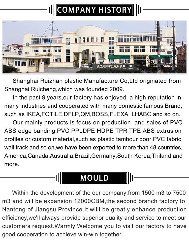 Soundproof system audio middle bevel edge acoustic stretch plastic extrusion ABSPVC fabric wall track