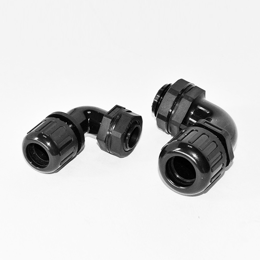 Elbow Watertight Corrugated Tubing Fittings waterproof IP68