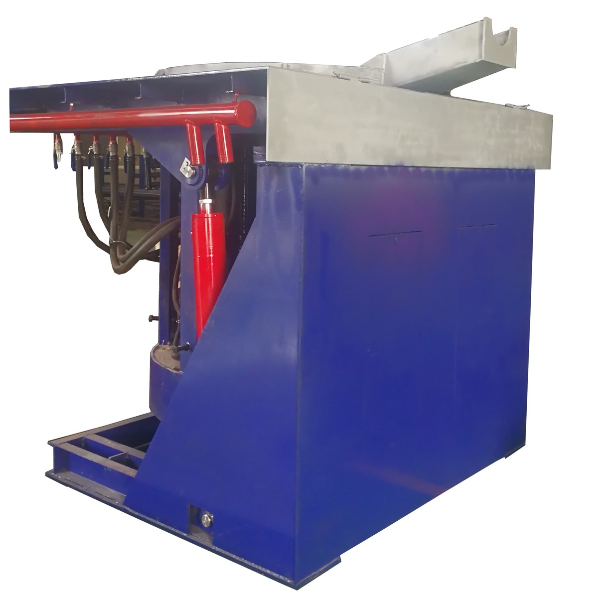 50T medium frequency induction heating melting furnace
