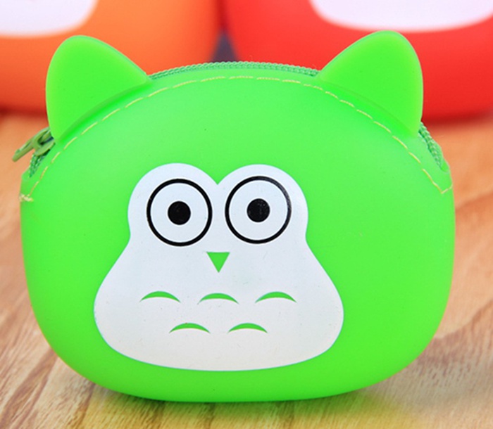 New style Colorful waterproof silicone coin purse printed small wallets bags