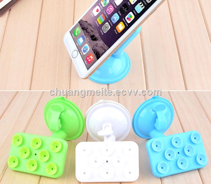 Ecofriendly new style silicone sucker phones cases holder suction cup