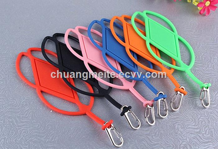 Fashion Ecofriendly universal silicone lanyard phone case accessories