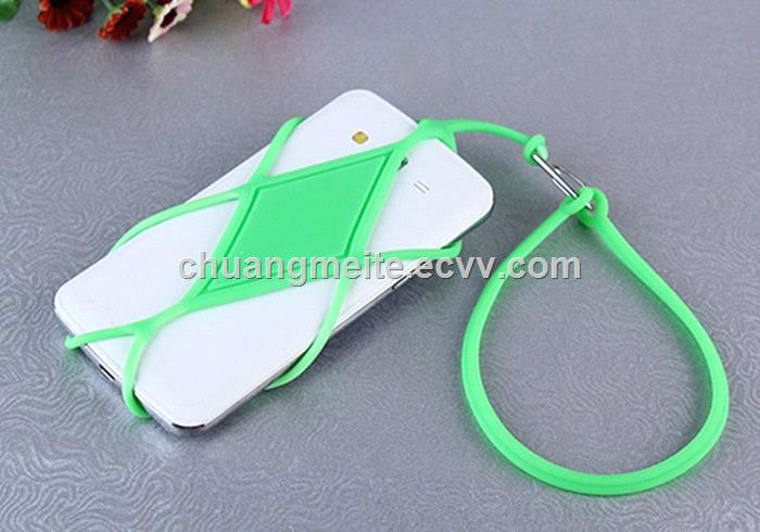Fashion Ecofriendly universal silicone lanyard phone case accessories