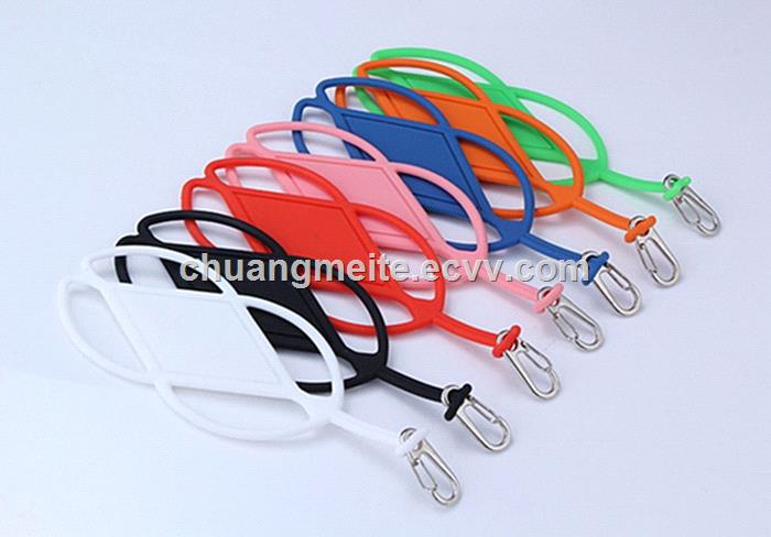 Fashion Ecofriendly universal silicone lanyard phone case accessories
