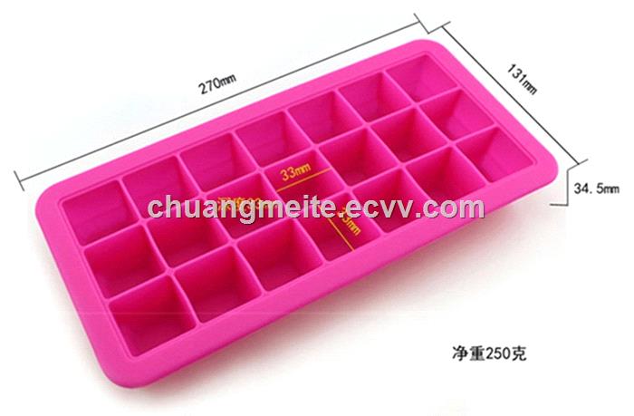 Fashionable new style food grade silicone ice cube tray mould