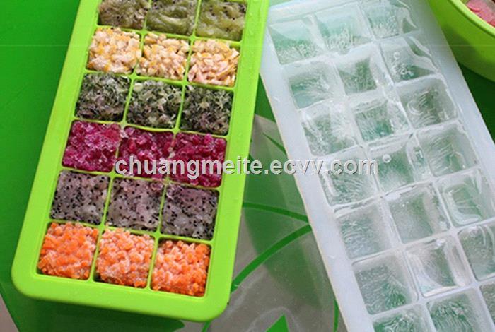 Fashionable new style food grade silicone ice cube tray mould