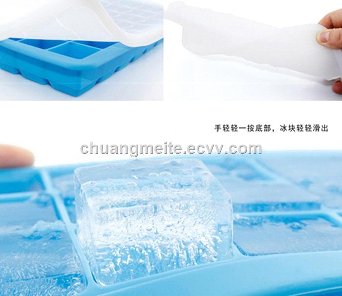 Fashionable new style food grade silicone ice cube tray mould