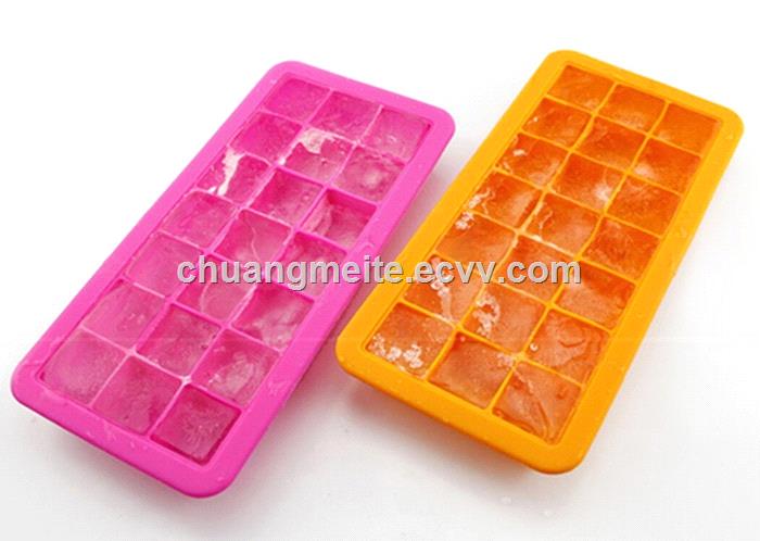 Fashionable new style food grade silicone ice cube tray mould