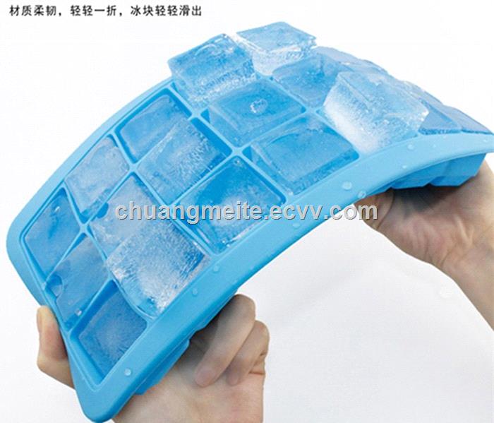 Fashionable new style food grade silicone ice cube tray mould