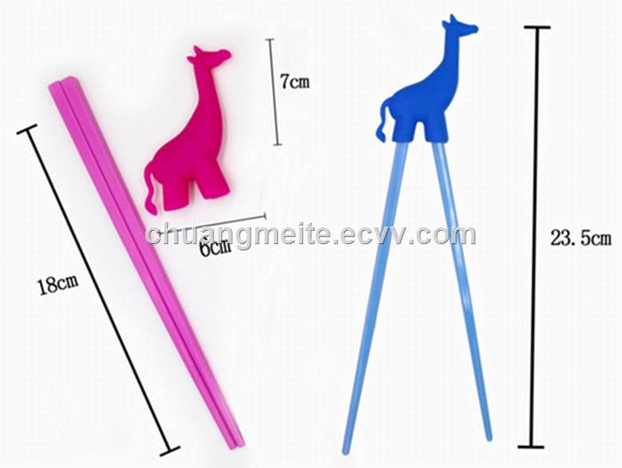 New Fashion Cartoon Style Food Grade Home Tableware Silicone Chopsticks