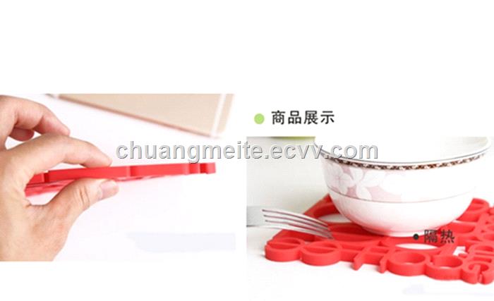 Food grade heat resistant home tableware silicone mats pads accessories