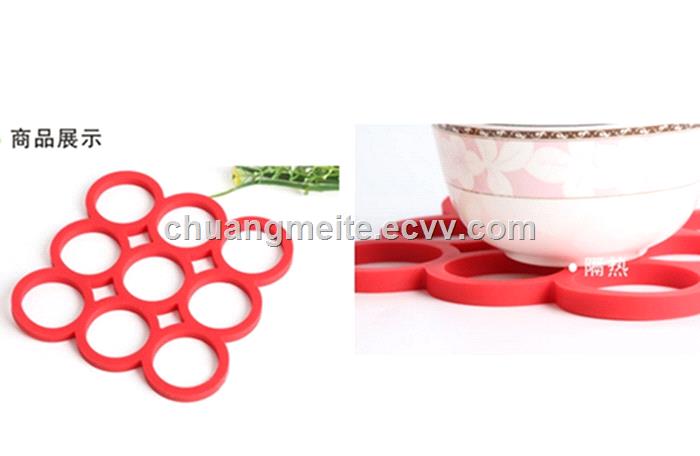 Food grade heat resistant home tableware silicone mats pads accessories