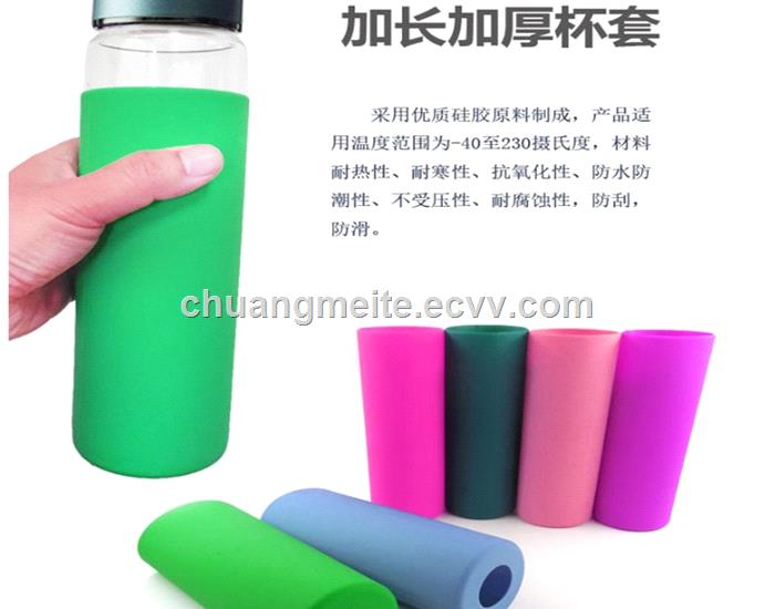 Ecofriendly heatresistant durable use silicone bottle cover cup covers
