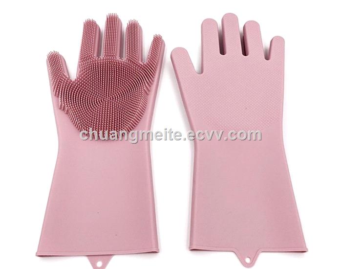 Ecofriendly durable heat resistant home kitchen cleansing silicone gloves