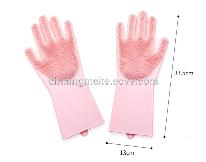 Ecofriendly durable heat resistant home kitchen cleansing silicone gloves