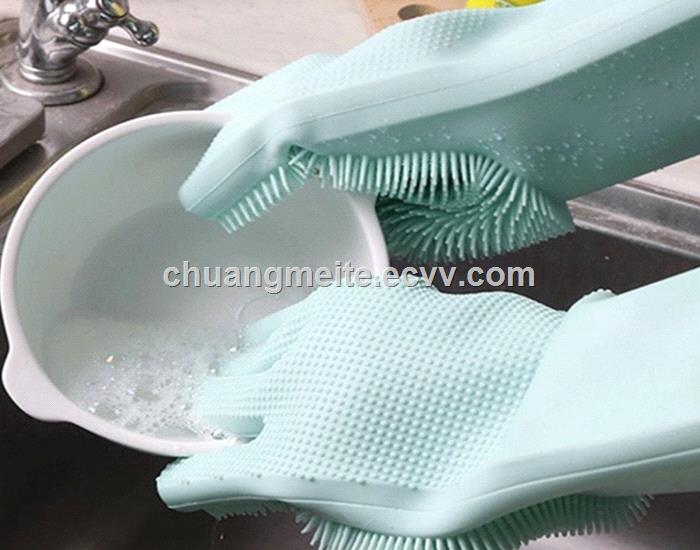 Ecofriendly durable heat resistant home kitchen cleansing silicone gloves