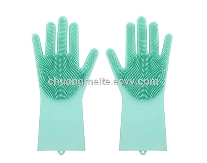 Ecofriendly durable heat resistant home kitchen cleansing silicone gloves