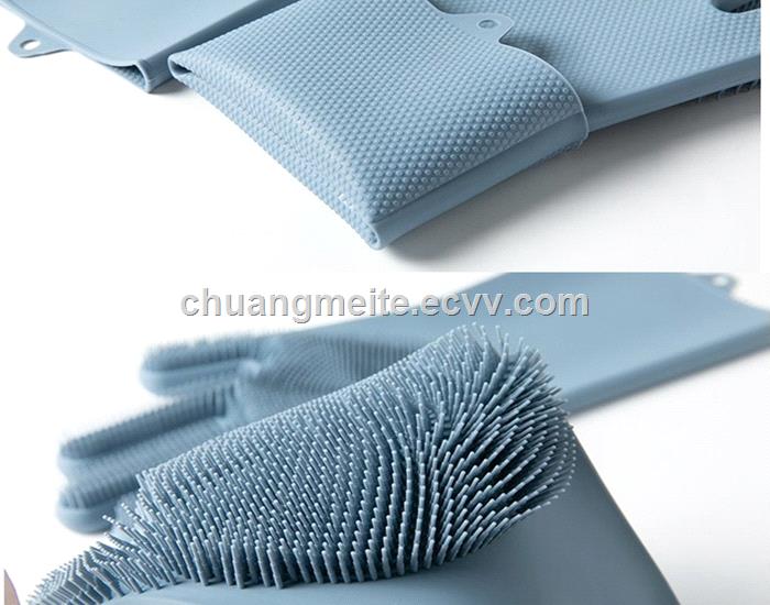 Ecofriendly durable heat resistant home kitchen cleansing silicone gloves