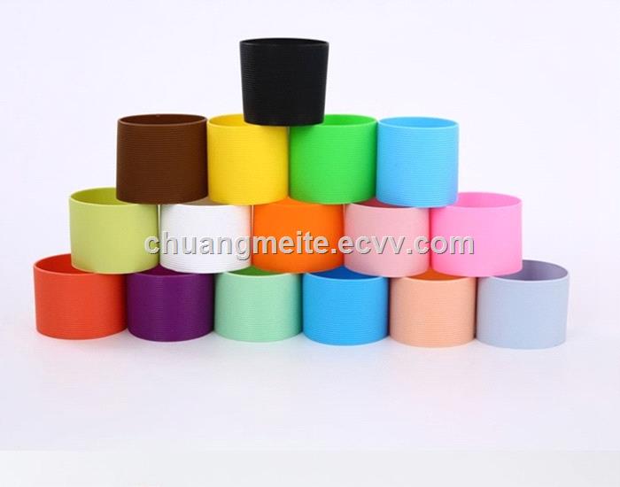 Ecofriendly fashion antislip sleeve silicone insulated bottle cover