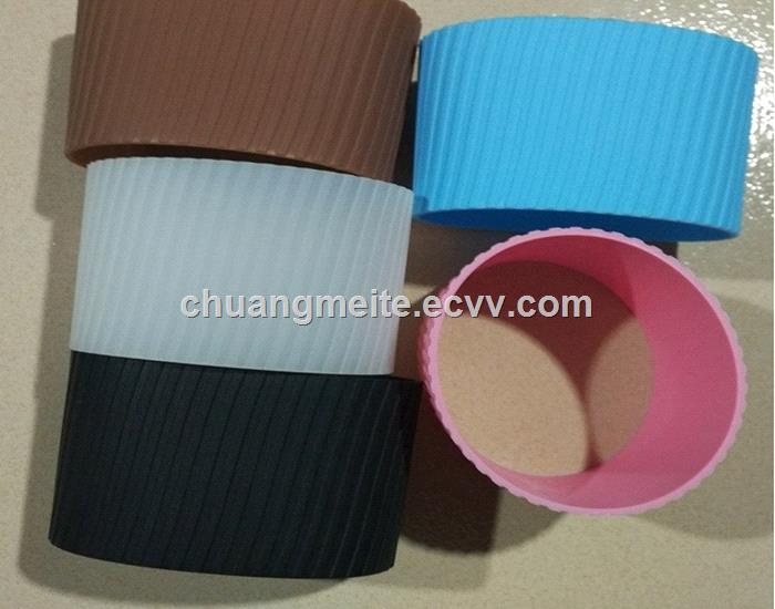 Ecofriendly fashion antislip sleeve silicone insulated bottle cover