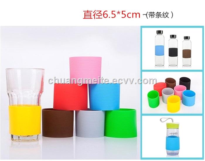 Ecofriendly fashion antislip sleeve silicone insulated bottle cover